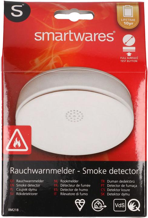Image du produit Smartwares Détecteur de fumée y compris 10 ans