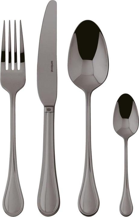 Actual product image Rosenthal Cutlery set 24 pcs. Royal stainless steel/PVD 2Black (24 Piece, Cutlery set)