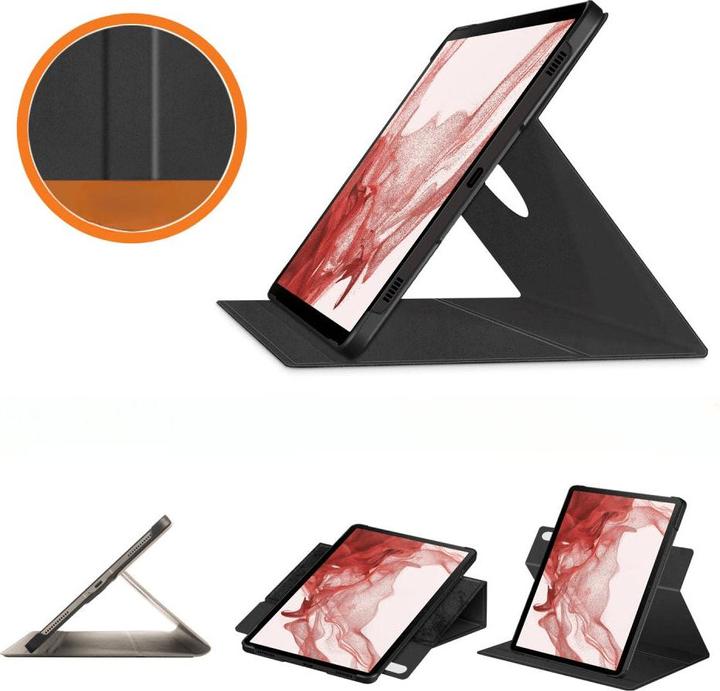 Produktbild Cover-Discount Galaxy Tab S9+ - 360-Grad Tablet Hülle grau (Galaxy Tab S9+, Galaxy Tab S10+)