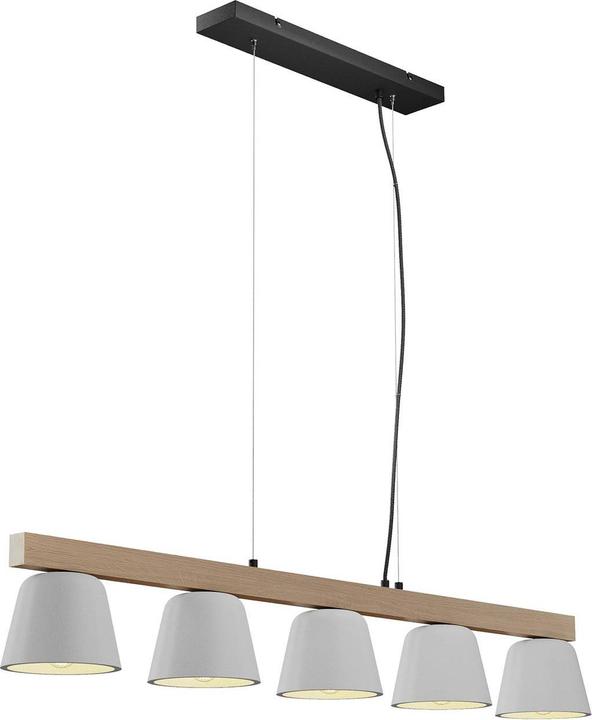 Produktbild Lucande Kalinda Pendelleuchte Grey/Oak (E14)