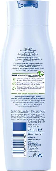 Produktbild NIVEA Power Repair (250 ml, Flüssiges Shampoo)