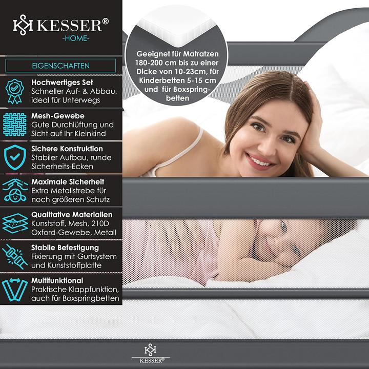 Actual product image Kesser Bed guard, 150 cm (pack of 1) (150 cm)