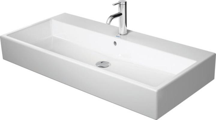 Actual product image Duravit Washbasin VERO AIR m ÜL HLB geschli 1000x470mm 1 HL white (470 mm, 1000 mm)