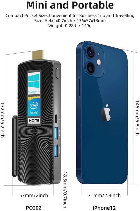 Produktbild Mele Mini PC Stick (Intel Celeron J4125, 8 GB, 128 GB)