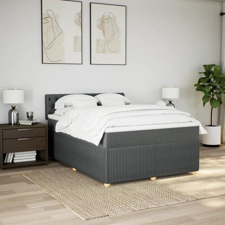 Produktbild VidaXL Bo x springbett mit Matratze 140 x 200 cm Stoff (140 x 200 cm)