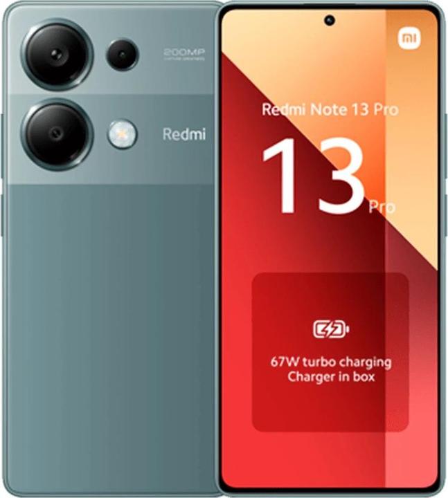 Immagine prodotto Xiaomi Redmi Note 13 Pro (256 GB, Forest Green, 6.67", Doppia SIM Ibrida, 200 Mpx, 4G)