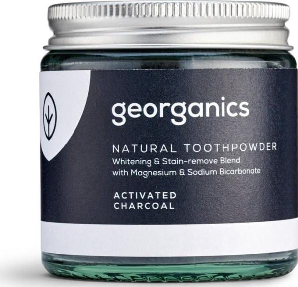 Georganics Natural Activated Charcoal Whitening Toothpaste Powder 60ml (60 ml)