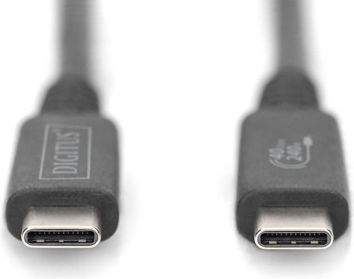 Produktbild Digitus USB 4.0 Typ-C Anschlusskabel (0.80 m, USB 4.0, 100 W)