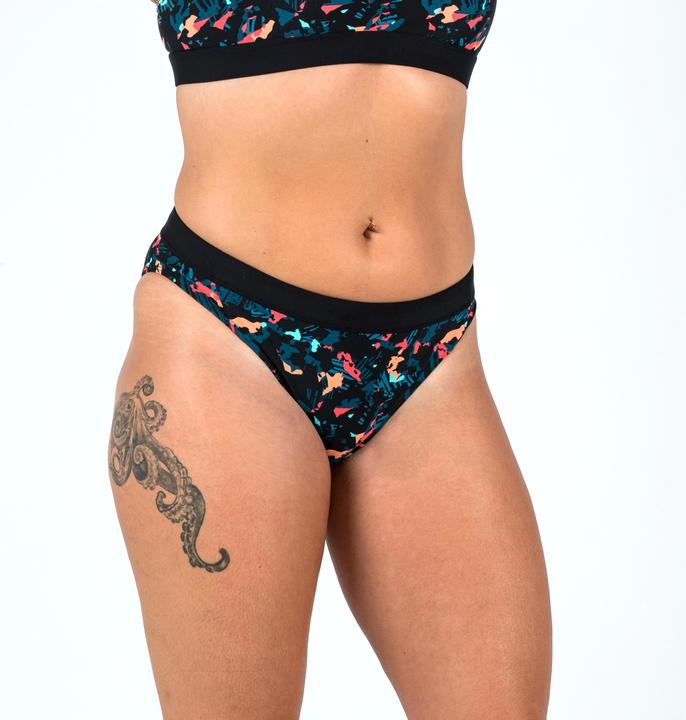 Nabaiji Sportbikini Hose Damen - Kamyleon Form schwarz (40)