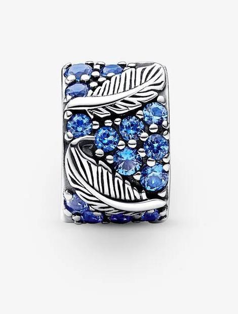 Actual product image Pandora Curved nib & pavé clip (Sterling silver 925)