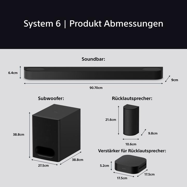 Image du produit Sony Bravia Theatre System 6 (1000 W, 5.1 canaux)