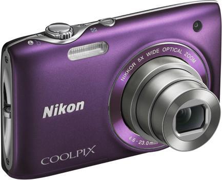 Actual product image Nikon Coolpix S3100, 14MP, 5x zoom, HD movies, purple (1/2,3'')