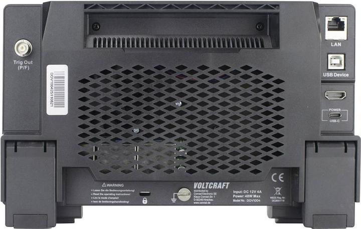 Produktbild Voltcraft DOV1004 Digital-Oszilloskop 100 MHz 4-Kanal 1.25 GSa/s 50 Mpts 12 Bit (CAT II)