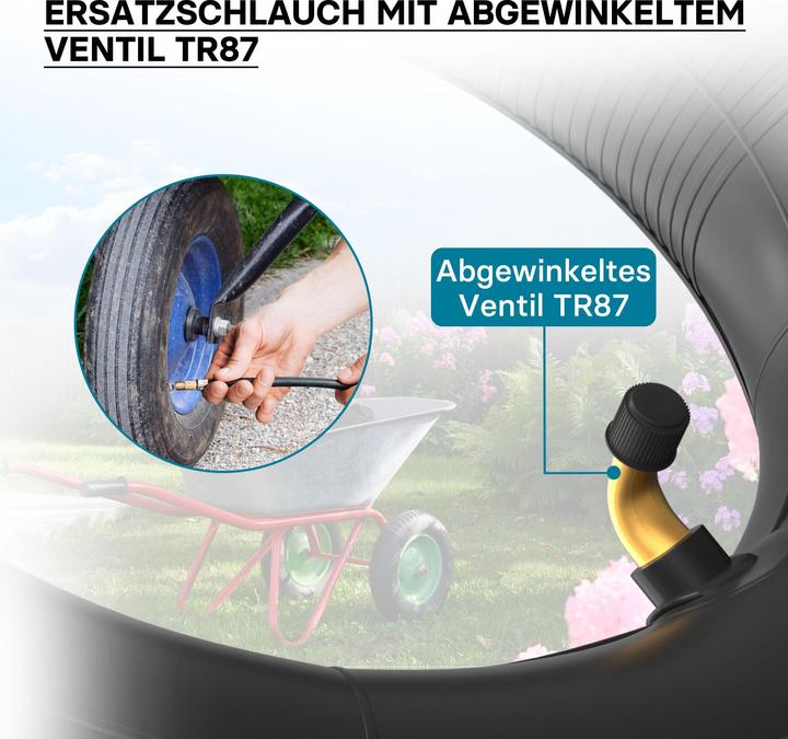 Actual product image Wiltec Standard Inner Tube for Wheelbarrow Size 3.00-4 TR87