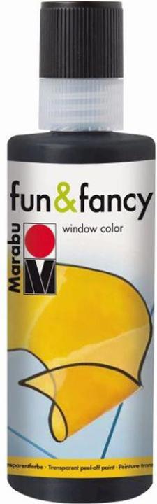 Image du produit Marabu Peinture pour fenêtre fun & fancy 073 80 ml, noir (Noir, 80 ml)