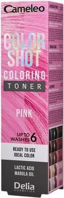 Delia Cosmetics Cameleo Color Shot Hair Toner Pink 60ml (Pink)