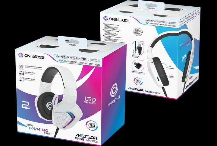 Produktbild Oniverse Gaming Headset Meteor - Frost White (Kabelgebunden)