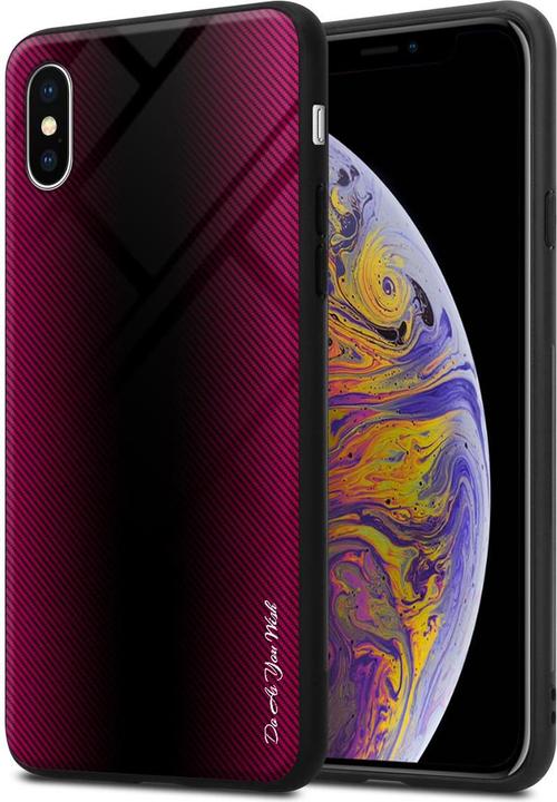 Image du produit Cadorabo TPU Couverture en verre rayé (Apple iPhone XS Max)