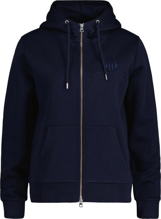 GANT Regular Tonal Shield Zip Hoodie (XS)