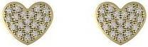 Passion Ohrringe Aus 9 Kt Gold – Herz – Zirkonia