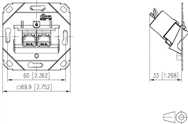 Produktbild Metz Connect 130B11D21200-E RJ-45 Metallisch Steckdose