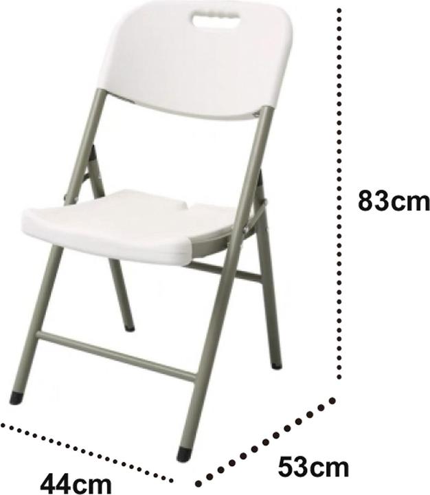 Produktbild HTI-Living Klappstuhl 1 Stück Weiss