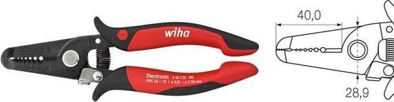 Produktbild Wiha Abisolierzange 0.81 bis 2.59 m (180 mm)