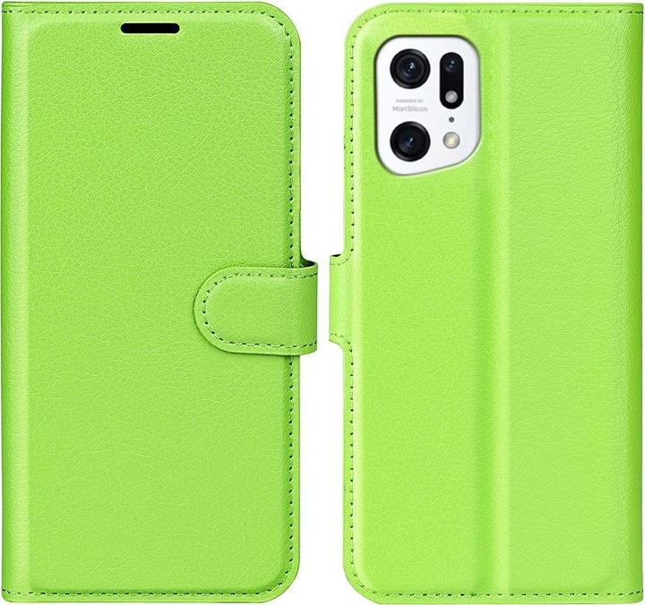 Actual product image Cover-Discount OPPO Find X5 - leather case cover green
