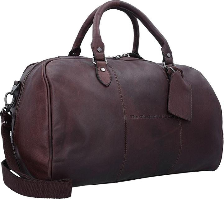 Actual product image Chesterfield Leren Reistas / Weekendtas Liam - 35 litres - Bruin (28 l)