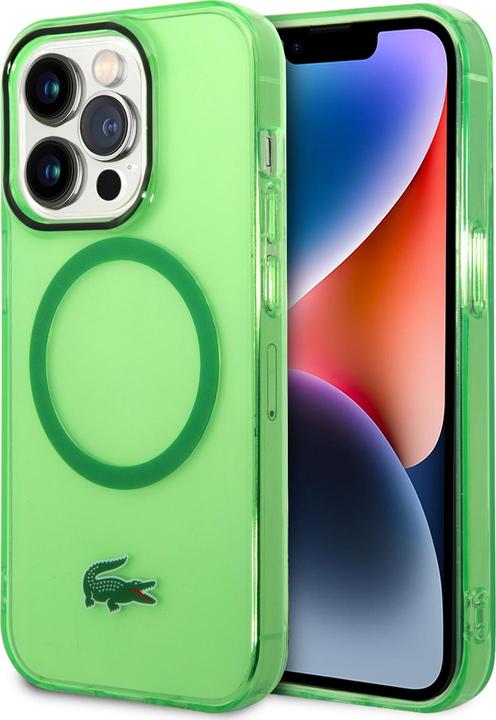 Immagine prodotto Lacoste LCHMP14XULON Custodia rigida iPhone 14 Pro Max 6,7" zielony/verde trasparente MagSafe (Apple iPhone 14 Pro Max)