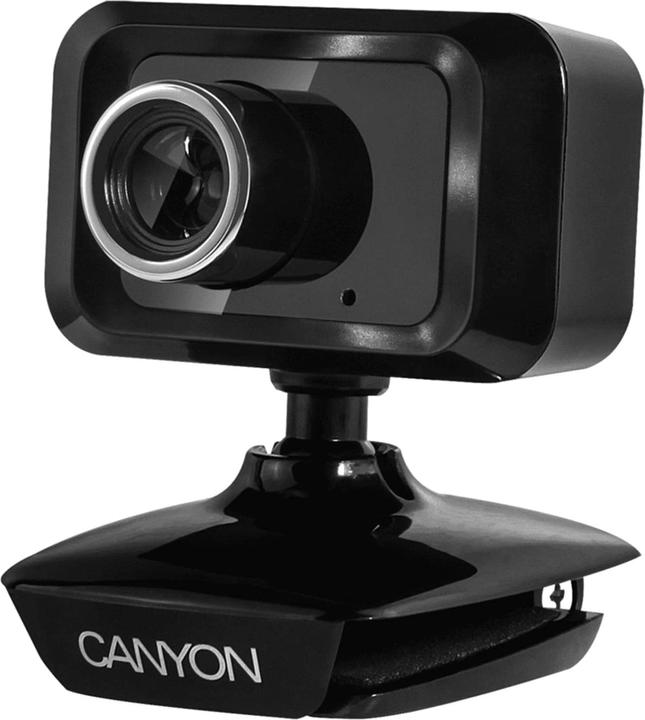 Actual product image Canyon CNE-CWC1 - 1.3 MP - 1600 x 1200 pixels - 30 fps - USB 2.0 - Black - Clip / Stick (1.30 Mpx)