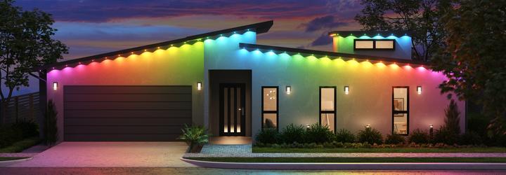 Actual product image Nanoleaf Permanent Outdoor Lights Smarter Kit 15 Meter (RGBW, 1500 cm, Outdoor)