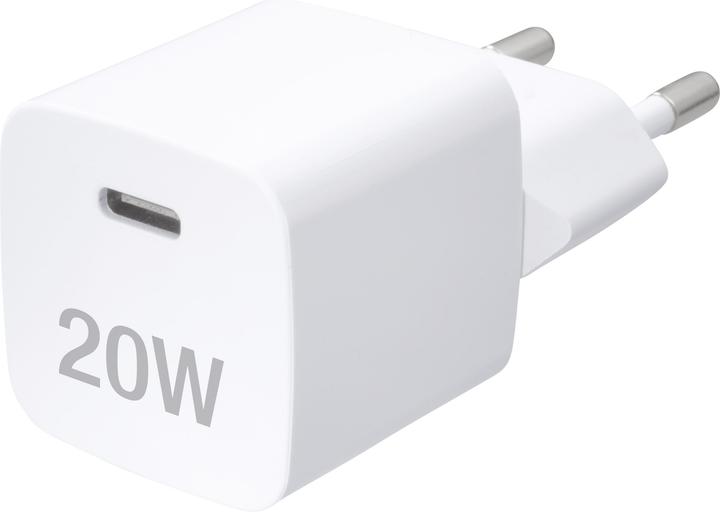 Produktbild Vivanco PD3.0 USB-C Ladeset, 20W, inkl. 1.2m USB-C Kabel, weiss (20 W)