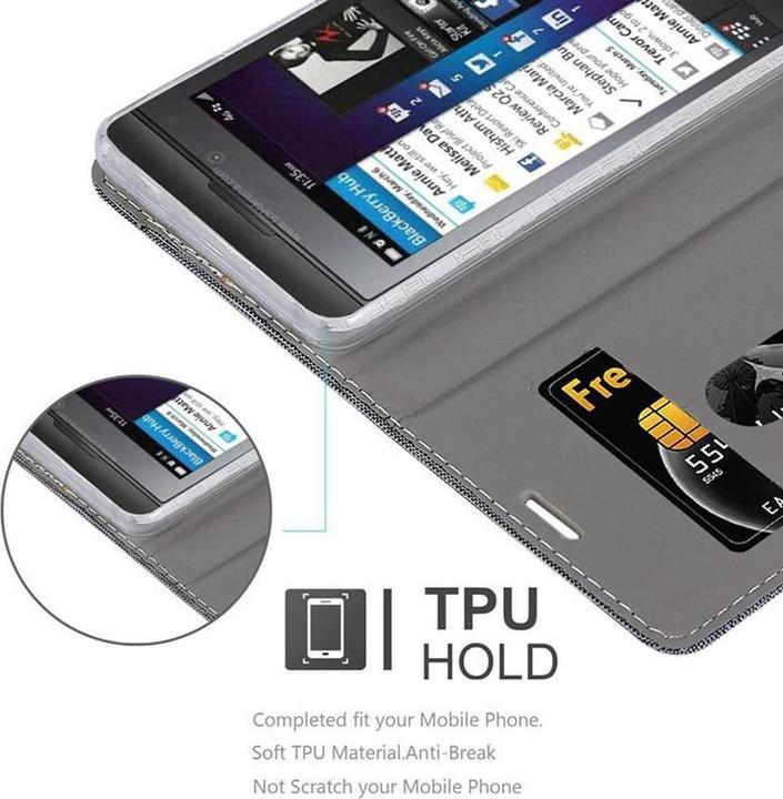 Produktbild Cadorabo Book Jeans Optik Cover (Blackberry Z10)