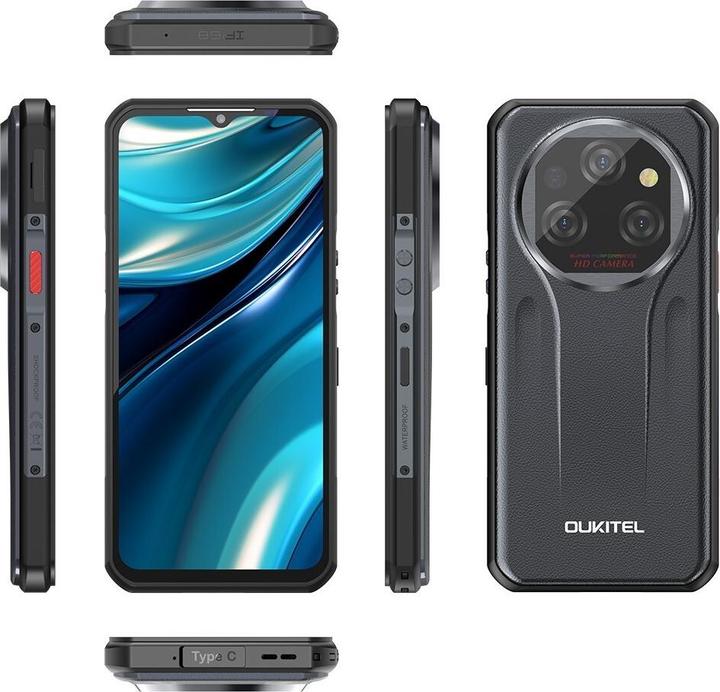Image du produit Oukitel WP39 (256 Go, Grey, 6.60", Double SIM hybride, 64 Mpx, 5G)