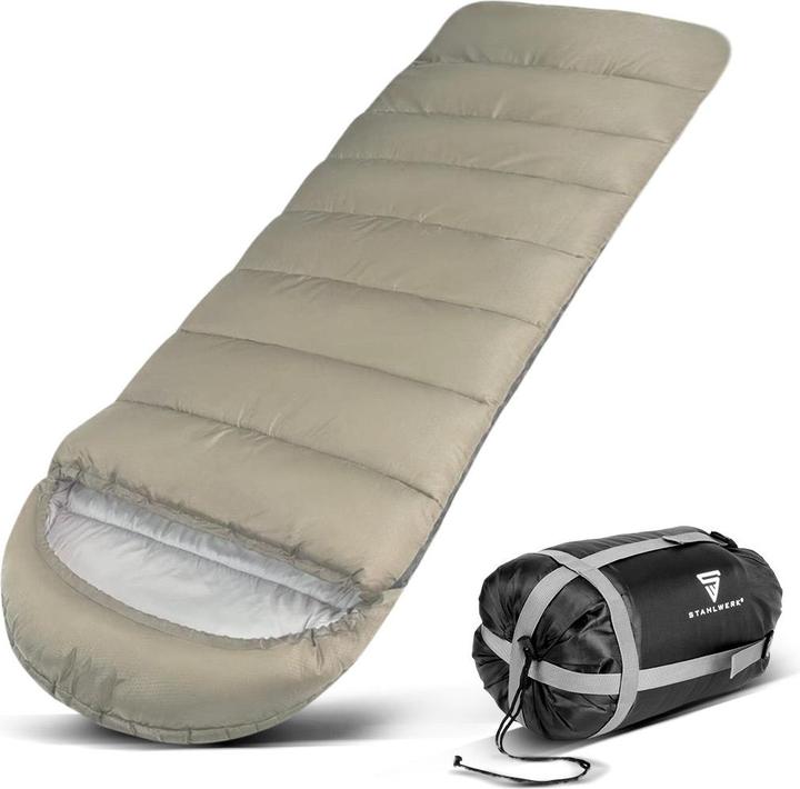 Produktbild Stahlwerk Schlafsack SB-600 ST - Outdoorschlafsack bis 5°C, Füllung 330g/m2 (220 cm)