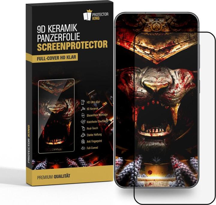Produktbild Protectorking 6x Ceramic-Glass Full Cover HD Klar (6 Stück, Samsung Galaxy S21 FE)