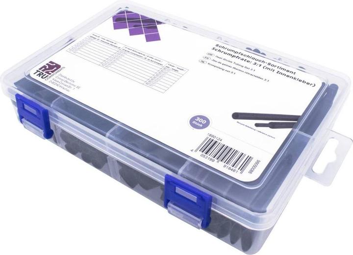 Immagine prodotto Tru Components Assortimento di tubi termorestringenti, 300 pezzi (300 x)