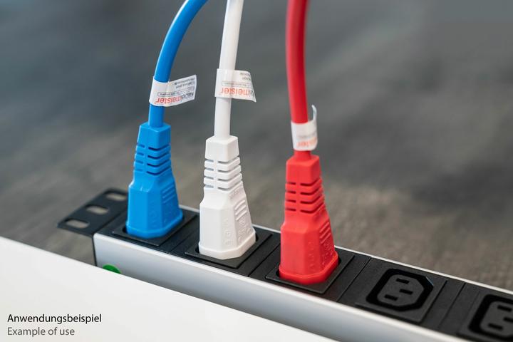 Produktbild Kabelmeister Kaltgeräteverlängerung Kaltgeräte-Stecker C14 an Kaltgeräte-Buchse C13, blau, 0,75mmÂ² (2 m, C14)