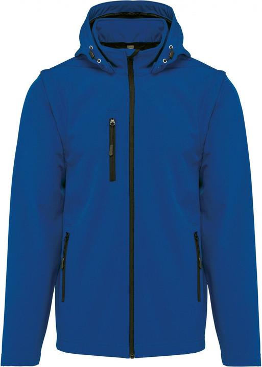 Kariban Wasserdichte 3-lagige Jacke mit Kapuze und abnehmbaren Ärmeln in Übergrösse