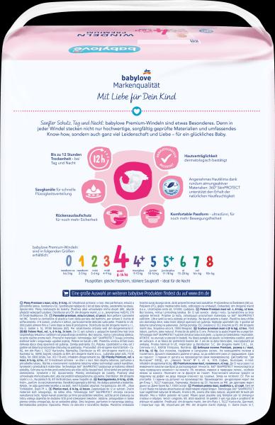 Produktbild dm babylove Premium-Windeln (Gr. 4, Tragepack, 42 Stück)