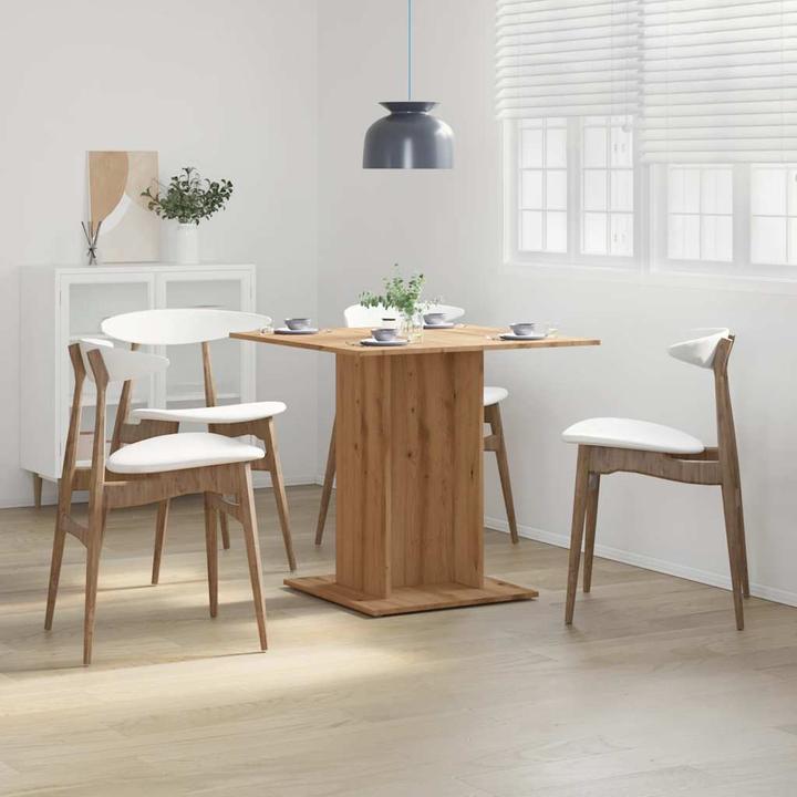 Immagine prodotto VidaXL Esstisch Küchentisch Esszimmertisch Speisetisch Tisch Artisan-Eiche (80 x 80 x 75 cm)