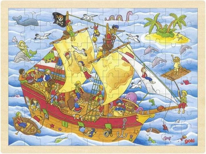 Image du produit Goki Pirates en marqueterie (96 pièces)