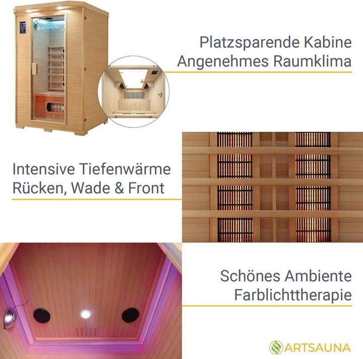 Produktbild Artsauna ALAVUS - 2 Personen Vollspektrumstrahler