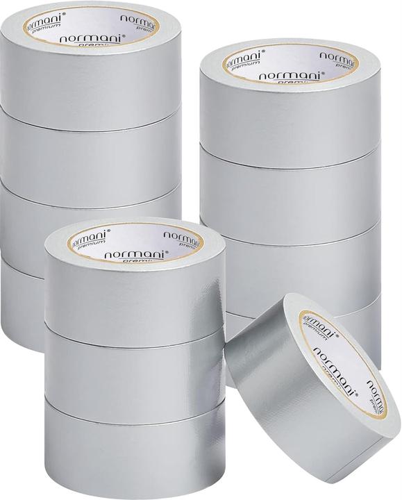 Produktbild Normani 2 Rollen Allzweck Panzerband Panzerklebeband 50mm x 54,8m x 190 Mic - 9757 (50 mm)