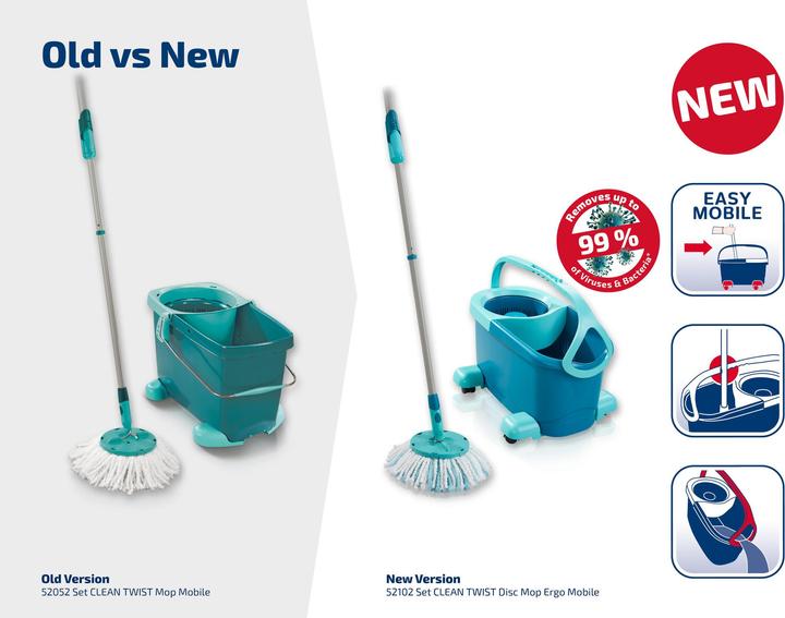 Actual product image Leifheit Set CLEAN TWIST Disc Mop Ergo Mobile (1 pcs.)