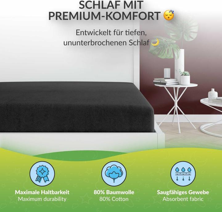 Image du produit Etérea Drap-housse en éponge (200 x 200-220 cm)