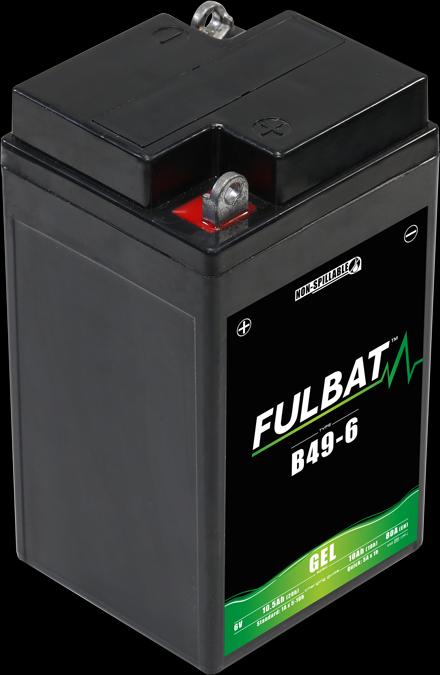 Immagine prodotto Fulbat Batteria per moto Gel B49/6 (3MO1) 6V 10Ah (6 V, 10 Ah)