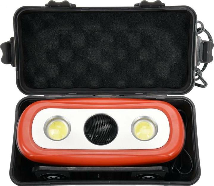 Produktbild Yato 3in1 LED Baustrahler Campinglampe Akku Arbeitsleuchte 2000lm Tragbar | Bluetooth Lautsprecher Musikb (2000 lm)