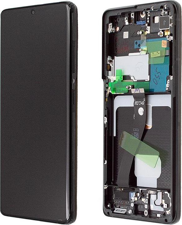 Samsung Original Galaxy S21 Ultra SM-G998B Display LCD Touch Phantom black (Display, Galaxy S21 Ultra)